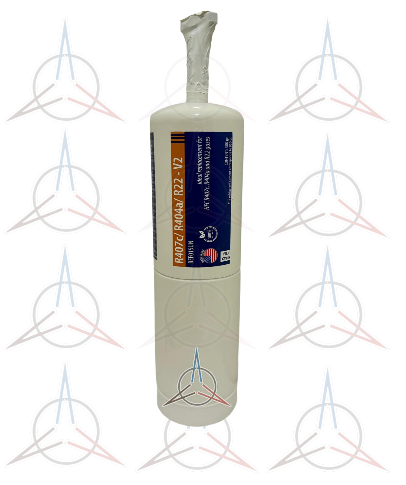 GAS724UN-Gas Refrigerante ecológico V2 R407c/R22/R404a 380g